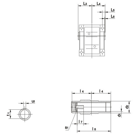 Габаритные и присоединительные размеры КА37В..~ КА157..
